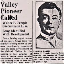 On This Day: The Death of Walter P. Temple, 13 November 1938 -The Homestead  Blog