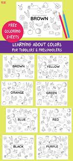 Printable Coloring Pages Of Colors Yes We Made This Color Worksheets For Preschool Color Lessons Preschool Colors