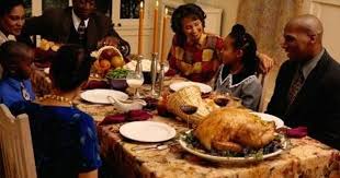Thanksgiving or black friday eve smoke signal. Opening Scene Happy Black Family Thanksgiving Cooking Thanksgiving Menu American Cuisine