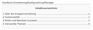 Inhaltsverzeichnis ohne datum zum ausdrucken. Konfigurationsverwaltung Bluespice Wiki