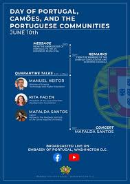 Quando portugal se lembrou que os portugueses também existiam na áfrica do sul, aconteceu o coronavírus. Programa Para O Dia De Portugal De Camoes E Das Comunidades Portuguesas 10 De Junho Noticias A Embaixada Embaixada De Portugal Nos Estados Unidos Da America