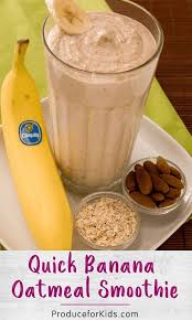 Quick Banana Oatmeal Smoothie Banana Oatmeal Smoothie Oatmeal Smoothie Recipes Smoothie Recipes