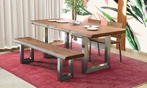 organic live edge acacia wood 6 piece