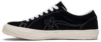 Spikeless golf shoes crafted from premium waterproof leather offer superior comfort, stability & performance. Golf Le Fleur X One Star Ox Mono Black Converse 162129c Goat