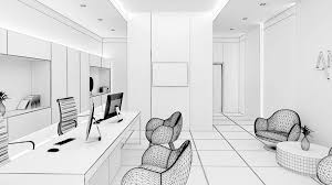 Modern, light living room and home office combined. Small Office Interior 3d Model 54 Obj Fbx Max Free3d