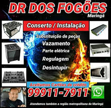 FOGÕES conserto - DR DOS FOGÕES MARINGÁ