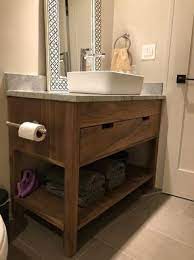 With so many custom styles and finishes to choose from, the options are as beautiful as they are endless. Custom Made Solid Walnut Bathroom Vanity Blue Nightstands Custom Furniture Bathroom Vanity