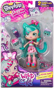 Peppermint shopkins coloring pages shopkins doll chef club colour in page peppa mint. Amazon Com Shopkins Shoppies Wild Style Doll Peppa Mint Toys Games