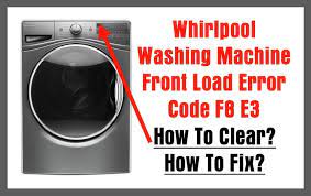 Push the start/stop button to unlock the washer door during the spin cycle. Whirlpool Washing Machine Front Load Error Code F8 E3 How To Fix