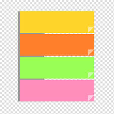 Four Yellow Orange Green And Pink Chart Illustration