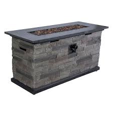 Square steel gas fire pit with burner and table lid (533) model# wellfp5010. Hampton Bay Rectangular Fire Pit Chat Table The Home Depot Canada