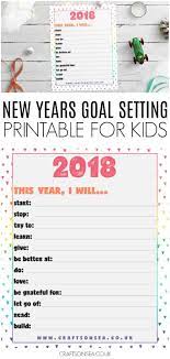 New Years Goal Setting Printable For Kids New Year Goals New Years Activities Goal Setting Printable