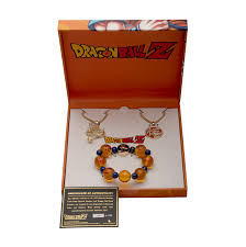 Each on a matching gold plated 3 mm bold box chain 22 inches long. Dragon Ball Z Jewelry Box Set Ebgames Ca
