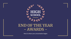 Download millions of presentations, graphic assets, fonts, icons & more! High School End Of Year Awards Google Slides And Ppt Template