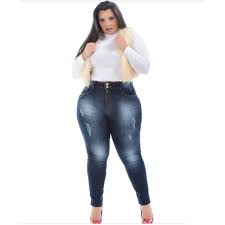 Calca Jeans Feminina Plus Size
