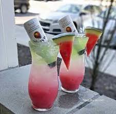 Making watermelon splash with malibu. 15 Alcoholic Drinks For Summertime Parties Stayglam Alcoholic Drinks Fun Drinks Cocktails