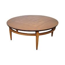 Lane Furniture Mid Century Round Burl Inlay Walnut Coffee Table Approximately 50 Years Old And Ameri Mid Century Coffee Table Coffee Table Walnut Coffee Table