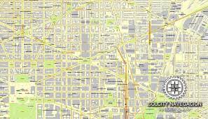 Washington dc street map washington, dc: Washington Dc Map Us Printable Vector City Plan Full Editable Street Map Adobe Pdf