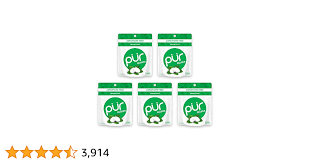 Amazon.com : PUR Mints | Sugar Free Mints | 100% Xylitol | Vegan, Aspartame  Free, Gluten Free & Diabetic Friendly | Natural Spearmint Flavored Mints,  20 Pieces (Pack of 5) : Grocery & Gourmet Food