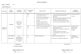 Download jurnal harian mengajar kelas 4 ( semester 1, semester 2 ) download jurnal harian mengajar kelas 5 ( semester 1, semester 2 ) download jurnal harian mengajar kelas 6 ( semester 1, semester 2 ) download juga: Jurnal Harian Kelas 5 Semester 1 Antapedia Com