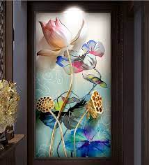 See more ideas about glass painting designs, glass front door, glass painting. Customized Size 3d Windows Glass Film Door Stickers Modern Sticker Art Opaque Self Adhesive Or Static Cling Lotus Decorative Films Aliexpress