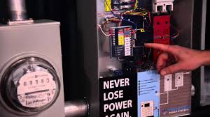 Disconnect transfer switch from all power sources prior to manual transfer. Generac Whole House Automatic Transfer Switch Demonstration Youtube