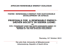 African Power Platform Sierra Leone