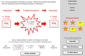Being Impulsive About Momentum Change Concept Builder Designed To Help Students Build An Understanding Of The Impulse Momen Physics Classroom Momentum Student