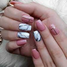 Here are some gorgeous gray nail art design ideas between black and gray nails, pink and grey nails, and gray ombre nails! 43 Jaw Dropping Ways To Wear Marble Nails Page 2 Of 4 Stayglam