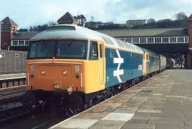 Two Class 47s Nos 47424 And 47607 At Bangor Station With A Passenger Train In 1987 British Rail Diesel Locomotive Train Pictures