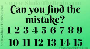 Find the mistake puzzle with answers. Mistake Finding Picture Puzzle With Solution