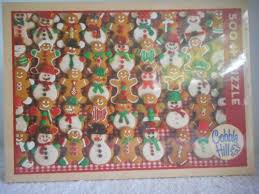 Made in the usa with the finest inks, premium grade blue board, linen wrap, and the most endearing images. Buy Cobble Hill Jigsaw Puzzle Christmas Bake Sale Gingerbread Men Snowmen 500 Pc Online In Kuwait 313085130980