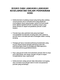 Sebab punyai banyak pilihan dalam memilih baju, kasut dan lain lain kelengkapan. Risiko Dalam Hoki Pdf