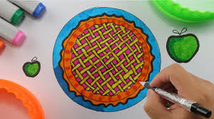 Simply do online coloring for just baked apple pie coloring pages directly from your gadget, support for ipad, android tab or using our web feature. How To Draw Apple Pie Coloring And Drawing For Children Coloring Page For Kids Youtube