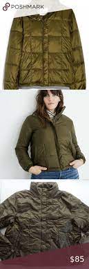 Nwt Madewell L Travel Buddy Packable Puffer Green Clothes Design Madewell Jacket Puffer