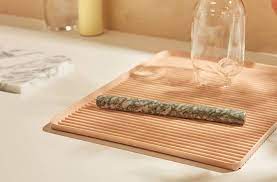 Microfiber dish drying mat is a great solution for kitchen countertop. Antibacterial Dish Drying Mats For Your Kitchen Well Good
