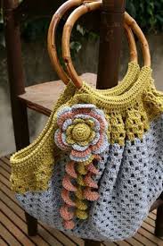 Geometric Two Tones Hobo Bag Crochet Bag Crochet Crochet Handbags