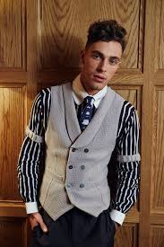 Velsvoir Shawl Db Waistcoat Round Tab Shirt Arm Garters Gregory Emvy Print Vest Dress Fashion Style