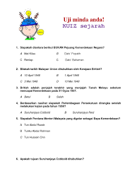 Aug 13, 2020 info semasa, infografik japen, kenegaraan comments off on suruhanjaya reid. Kuiz Sejarah