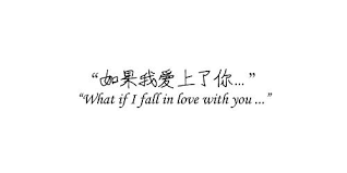 You won't fall over the edge, but you get excitement. What If I Fall In Love With You Chinese Love Quotes Chinese Quotes China Quotes