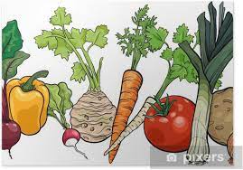 Check spelling or type a new query. Vegetables Big Group Cartoon Illustration Poster Pixers We Live To Change