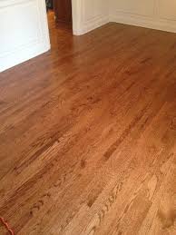 The wood species are so different & how they look with different stains reflects that. Red Oak With Early American Stain And Uv Finish Oak Floor Stains Red Oak Floors Hardwood Floor Colors