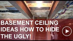 Sometimes height comes into play when choosing a good ceiling material. Basement Ceiling Ideas Planning Your Way Around The Obstacles Youtube
