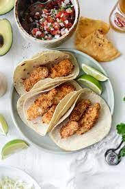Air fryer breaded fish tacos. Air Fryer Baja Fish Tacos Simply Scratch