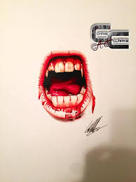 How to draw a vampire eye, vampire eyes, step by step, drawing guide, by dawn. Vampire Mouth Drawing By Clarke Art On Deviantart