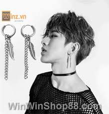 Bông Tai Nam Hình Lông Vũ BT379