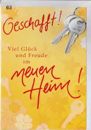 Einzugsgeschenke was schenkt man zum einzug. Freude Und Gluck Im Neuen Heim Geschenk Ballon Grusskarte