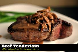 Sprinkle entire surface of beef tenderloin with coarse kosher salt. Beef Tenderloin With Marsala Mushroom Sauce Aunt Bee S Recipes