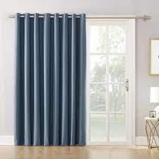 Buy Mainstays Ava Sliding Glass Door Blackout Grommet Curtain Panel At Walmart Com Glass Door Coverings Grommet Curtains Sliding Glass Door Coverings