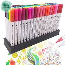 100 Colours Dual Tip Art Marker Pens Fine Point Bullet Jo Https Www Amazon Co Uk Dp B07h5sgy96 Ref Cm Sw R Pi Dp U X Upia Markers Set Marker Art Brush Pen
